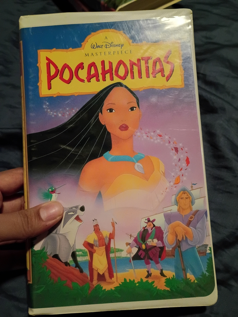 Disney Pocahontas Home Art Print - Purple & Yellow